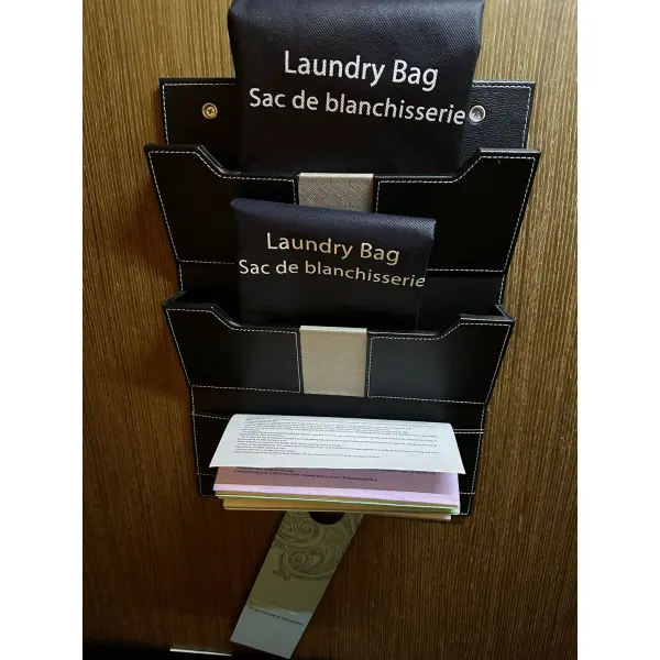 Hotel-Grade Leather Laundry Bag
