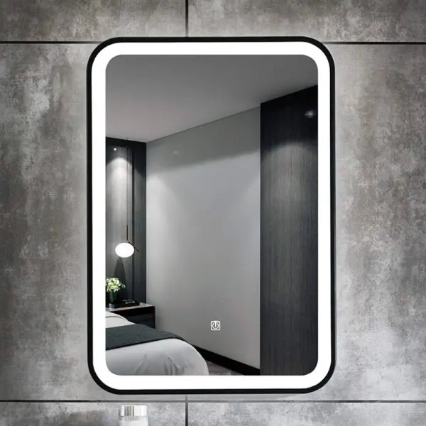 bath room mirror Led with black frame